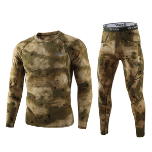 Ensemble de vêtements de sport d'hiver DF ESDY 152 pour hommes, sous-vêtements thermiques en coton mélangé, veste de cyclisme en polaire camouflage, vêtements de fitness extensibles - Product Image 3