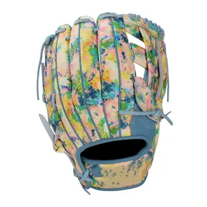 Guantes de béisbol de color de camuflaje personalizados A2000, guantes de béisbol y sóftbol, guantes de bateo de cuero genuino, fabricante