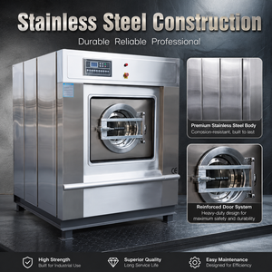 Equipo de lavandería comercial China Industrial Automático 30KG Lavadora <span class=keywords><strong>Precio</strong></span> Buena lavadora con secadora - Product Image 1
