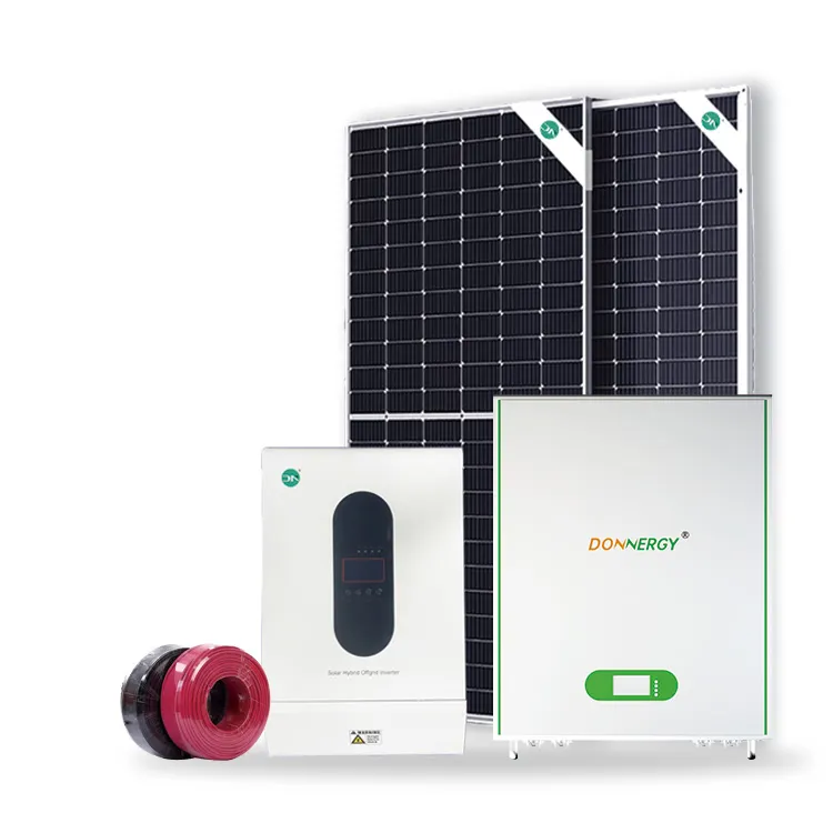 Sistemas de energía solar para el hogar Kit de paneles solares Generador de energía fuera de la red Inversor solar híbrido 5KW10kw 15KW 20KW