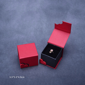 Red <b>Jewelry</b> <b>Storage</b> Box Fashionable Luxury <b>Jewelry</b> Organizer Box Customized Gift Box - Product Image 3