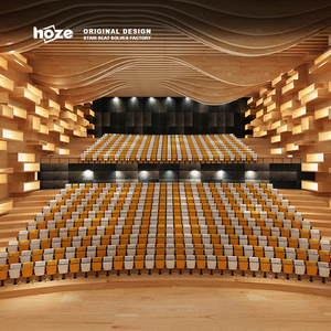 HOZE-Silla moderna de aleación de aluminio para audiencias, silla de auditorio de tamaño estándar, sala de conferencias, Bloc de notas, cines, 2017 - Product Image 3