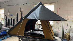 Carpa de Techo Rígida de Aluminio Oxford Ultrafina de 12 CM con Doble Soporte y Escalera para 1 a 2 Adultos, Ideal para Camping - Product Image 4