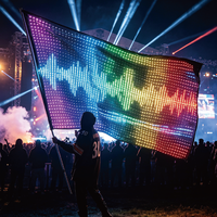Pantalla LED Portátil P20-0.96X1.4m, Ultrafina de 7mm, Plegable, a Todo Color, Resistente al Agua IP54, Brillo de 1000cd, Personalizable