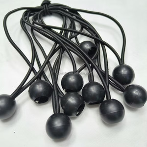 20cm Bungee bóng dây đàn hồi đen vòng dây sốc dễ dàng sửa chữa quan hệ Tarp Tán lều bóng đen Bungee - Product Image 3