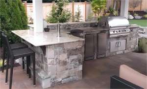 Kejia Barato Barbacoa Isla Cocina al aire libre Parrilla Personalizada Cocina completa Acero inoxidable Armarios de cocina al aire libre - Product Image 4