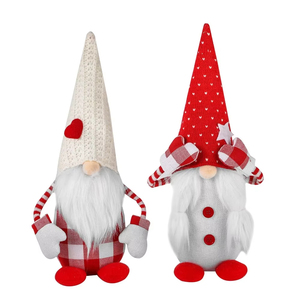 Bonnet de Noël tricoté à la machine, motif Père Noël sans visage, gnome cache-yeux, écologique, décor musical de dessin animé pour la maison, Nouvel An - Product Image 5