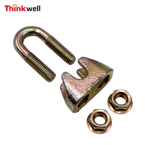 Clip pour câble métallique Thinkwell 10 mm, finition zinc, usage industriel lourd - Product Image 1