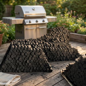 Venta al por mayor de carbón Coal King 100% puro natural de coco, briquetas hexagonales de carbón vegetal de cáscara de coco hechas a máquina para barbacoa - Precio - Product Image 1