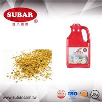 Groothandel Subar OSMANTHUS GEFRAGRANCEERDE GEFILTERDE SUIKERSOPRAAT Zoete Bruine Geflesseerde Halal Gecertificeerde 2.5L Cocktail Siroop Gevulde Drank