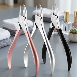 Coupe-cuticules personnalisés pour ongles incarnés - Acier inoxydable argent/noir/or rose - Product Image 3