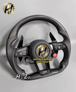 Volante Deportivo Multifunción LED de Fibra de Carbono y Cuero de Alta Calidad, Apto para Modificar <span class=keywords><strong>Volkswagen</strong></span> R8/RS/<span class=keywords><strong>GTI</strong></span>/<span class=keywords><strong>Golf</strong></span> R - Product Image 3