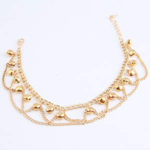 กำไลข้อเท้าสีทอง โลหะผสมสังกะสี เครื่องประดับเท้าสำหรับผู้หญิง ของขวัญสำหรับไปทะเล เครื่องประดับ - Product Image 3