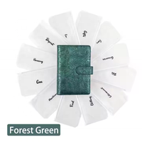 Carnet de notes A6 à impression personnalisée, classeur à budget, organisateur de planification avec accessoires personnalisés, enveloppes et portefeuilles