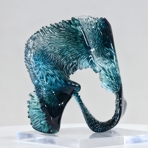 Màu Xanh Bắt Đại Dương Chuyển Động Nghệ Thuật Bảng Phòng Ngủ Đông Lạnh Sóng Nhựa Trang Trí Nội Thất - Product Image 5