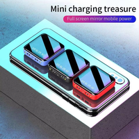 Meilleures ventes : Mini Power Bank Miroir 20000 mAh avec Lampe Torche LED, Power Bank Mince 10000 mAh, Chargeurs de Téléphone Portables, Batterie Externe