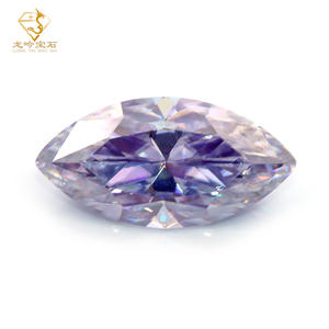 Chapado Sakura Rosa Mossanite <span class=keywords><strong>Diamond</strong></span> Marquise corte <span class=keywords><strong>Moissanite</strong></span> VVS Joyería suelta piedras preciosas con certificado GRA - Product Image 1