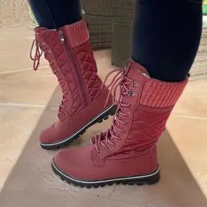 Botas plataforma para mulheres, botas femininas quentes e confortáveis, em atacado, sensuais, botas plataforma