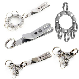 คลิปหนีบแบบปลดเร็วขนาดเล็ก ทำจากโลหะผสมสังกะสี พร้อมห่วงคล้องกุญแจ สำหรับพกพา EDC ใช้แขวนของกลางแจ้ง - Product Image 3