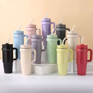Customized Portable 30oz Double Wall Stainless Steel Travel Mug Leakproof <b>Coffee</b> Cup with Handle Water <b>Bottle</b> - Product Image 1