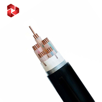 Câble de distribution d'énergie en cuivre moyenne tension, norme IEC, câble électrique isolé XLPE 240 mm², gaine en PVC pour installation souterraine