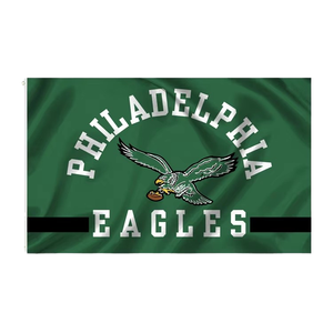 En stock – Drapeau des <span class=keywords><strong>Philadelphia</strong></span> Eagles de la NFL, 3x5 pieds, haute qualité, design personnalisé, vert Kelly, bannière sportive pour fans - Product Image 1
