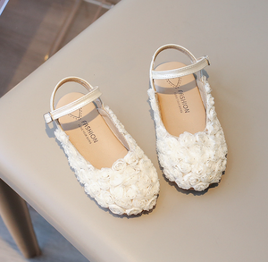 Sandales d'été pour enfants, chaussures simples à fleurs pour filles, mode bébé, demi-sandales d'extérieur Baotou - Product Image 6