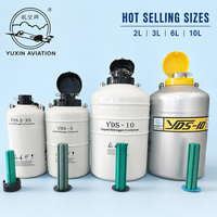 Réservoir d'azote liquide YDS-30 30 L, conteneur cryogénique LN2 avec sangles