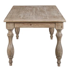 โต๊ะอาหารไม้ธรรมชาติรีไซเคิล 8 ที่นั่ง ดีไซน์คลาสสิคสไตล์ฟาร์มเฮาส์ สำหรับงานแต่งงานหรืองานอีเว้นท์ - Product Image 3