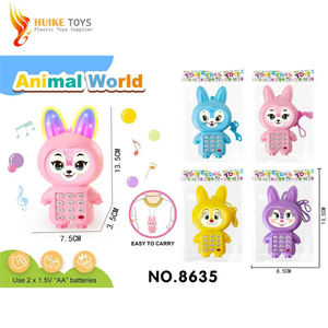 2025 pas cher enfants téléphone portable avec batterie jouet en plastique petite musique téléphone portable jouet cadeau - Product Image 4