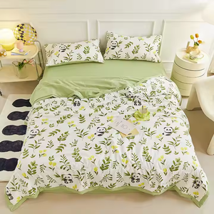 Bộ đồ giường xuống Comforter bìa, 100% rửa sạch bộ đồ giường bông, lanh, thích kết cấu, thoáng khí, bền, mềm mại và thoải mái - Product Image 1