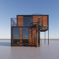 DXH Suppliers Maisons mobiles préfabriquées personnalisées pour l'extérieur, 1, 2 ou 3 étages, 500 pieds carrés, maisons modulaires préfabriquées, mini-maisons conteneurs pour les États-Unis