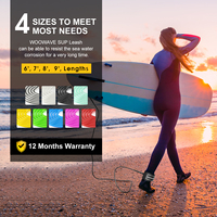 WOOWAVE-Laisse SUP enroulée de 11 pieds, planche à pagaie, planche de surf, sangle de cheville, bon marché, meilleure vente
