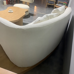 Canapé de <span class=keywords><strong>salon</strong></span> <span class=keywords><strong>en</strong></span> arc de villa italien moderne, canapé <span class=keywords><strong>en</strong></span> cachemire blanc, combinaison créative de <span class=keywords><strong>petit</strong></span> appartement, canapé <span class=keywords><strong>en</strong></span> bois massif, ensemble inclinable - Product Image 5