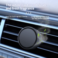 Diffuseur d'arômes magnétique personnalisable pour grille d'aération de voiture avec élimination des odeurs et décoration, en plastique ABS et construction métallique