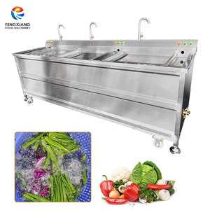 Lavadora Ultrasónica de Burbujas de Ozono de 3 Tanques para Verduras, Frutas, Okra, Lechuga, Espinaca, Fresas, Kale, con Motor de Acero Inoxidable para Uso Comercial - Product Image 1