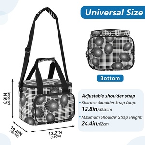 Custom Hawaiian Shells Design Opihi Lunch Cooler Bag Nylon Large Portable Print Insulated Eco-Friendly Picnic Bag for Camping - Product Image 4