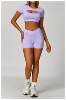 Custom Sportkleding Gym Fitness Sets Dames Workout Kleding Zacht Comfortabel Snel Droog 5 Stuks Yoga Sets Fitness Sport Set