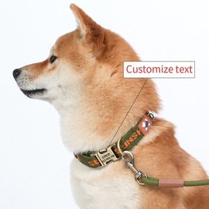Engravable <b>Dog</b> <b>Collar</b> Polyester With Space Cotton Lining, Customizable Metal Buckle Pet Neckband for All Seasons Wholesale - Product Image 5