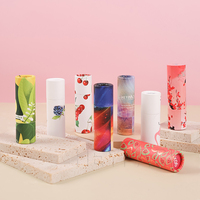 Heypack Marque En Gros 1.5g 4g En Plastique Papier Baume À Lèvres Emballage Twist up Papier Baume À Lèvres Vide Tube Conteneurs