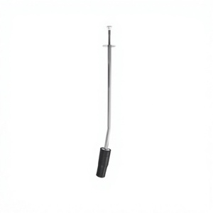 Pistolet à bolus incurvé vétérinaire Surtechs, tête en caoutchouc, acier inoxydable, pour moutons, chèvres, caprins, applicateur de bolus, pistolet à boulettes - Product Image 1