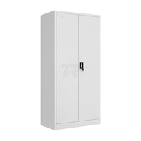 Armoire de rangement métallique à 2 portes pour bureau, casier de classement à double porte, armoire métallique à 2 portes
