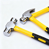 Outils en titane non magnétiques Marteau à tête sphérique 1LB avec poignée en fibre de verre