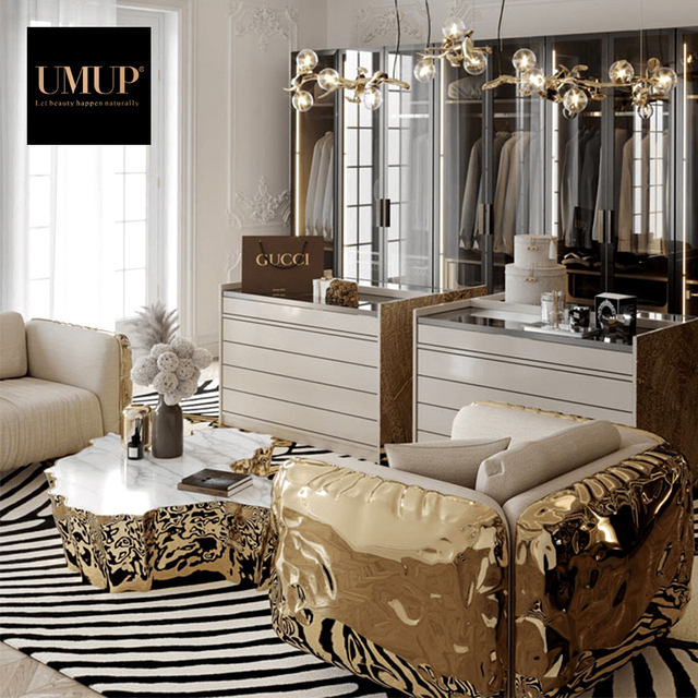 Classic Villa High Quality Customized Color Modern Design Apartment & Hotel Use Luxury Fabric Sofa Set