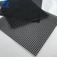 Moustiquaire de sécurité standard australienne 11 mailles 0,8 mm en acier inoxydable 316 tissé uni noir pour fenêtre
