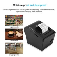 Imprimante thermique de reçus de caisse 80 mm avec coupeur automatique USB et sans fil, garantie 1 an, en stock