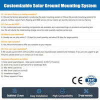 Good Quality Solar Panel Stand Solar Panel Ground Mount PV Ground Racking Stand for Solar Panel Installation