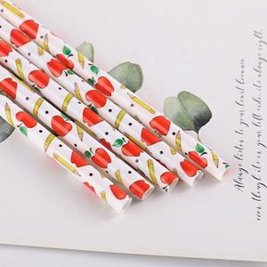 Pajita para profesores de última moda <span class=keywords><strong>2022</strong></span> con manzana y lápiz, gran oferta, Pajita para profesores de plástico duro PP para niños en edad escolar - Product Image 5