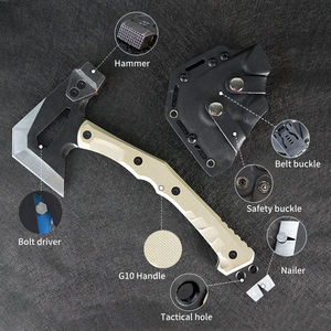 Hache de camping multitool de haute qualité marteau de hachette hache d'autodéfense avec poignée g10 - Product Image 3