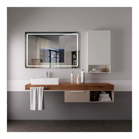 Nouveau Design Smart Led Mirror Salle de bain Smart Led Vanity Mirror Lumineux Toilette Cosmétique Miroir Argent Personnalisé Moderne Rectangle